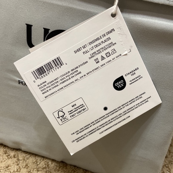 UGG ALAHNA Full Sized Sheet Set - Picture 6 of 6